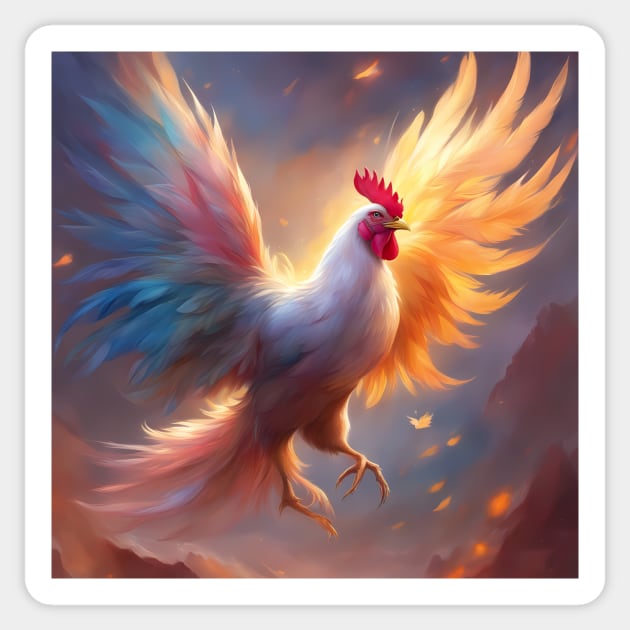 The Coop Caper Sticker by animegirlnft